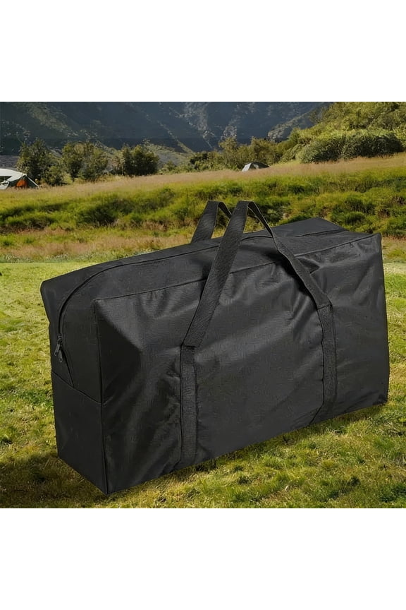 Large Storage Bag Travel Duffel Bag for Moving Camping Outdoor Packing Organizer - Space Saving Foldable Waterproof Oxford Cloth Luggage for Home Storage Suitcase Checked Bag Moving Supplies Set of 2