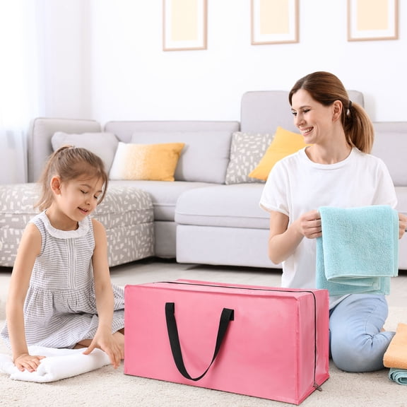 Large Storage Bag, Waterproof Travel Bag, Breathable Fabric, Foldable for Bedroom Closet RV, 73x34x34cm