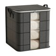 thumbnail image 1 of Large Storage Bags with Zipper, Heavy Duty Moving Bags, Storage Bins with Lids – Clothes Organizers and Storage Visible Window Fabric Organizer for Closet Bedding Bedroom Dormitory Moving Ues, 1 of 7