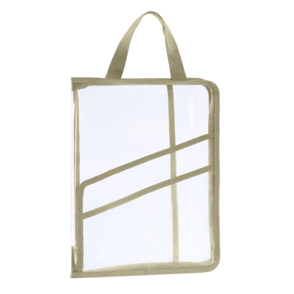 Large Storage Bags with Zipper A4 Portable Plastic Accordion Folder for Test Papers Documents 24 cm x 33 cm
