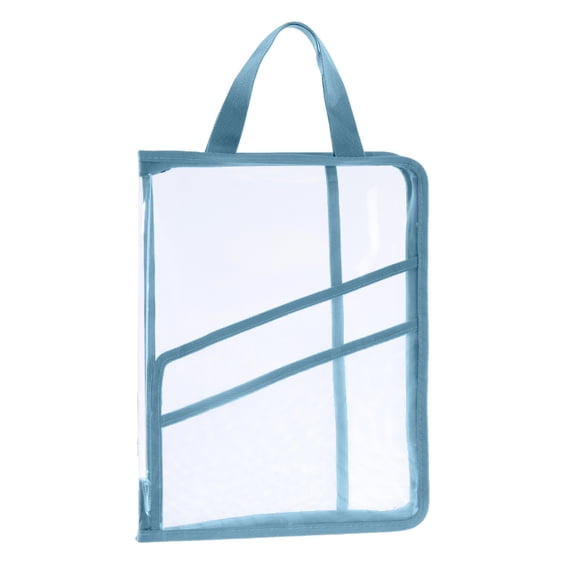 Large Storage Bags with Zipper A4 Portable Plastic Accordion Folder for Test Papers Documents 24 cm x 33 cm