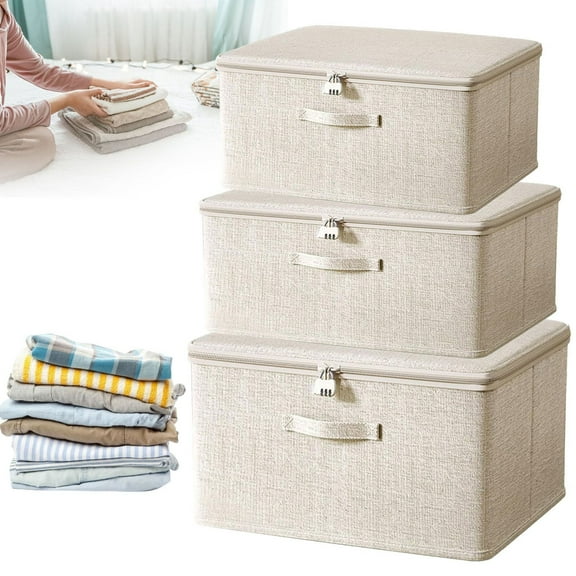 Large Storage Bins with Lids, Storage Organizer Toy Bag, Large Capacity Toy Storage Box for Women and Men Clothes Container Reusable Storage Box Walmart Pallets