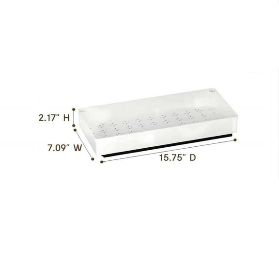Large Storage Drawers Slide-Out Kitchen Organizer, Three Drawer Storage with Adjustable Sizes, Classified Compartments for Spices Utensils Gadgets