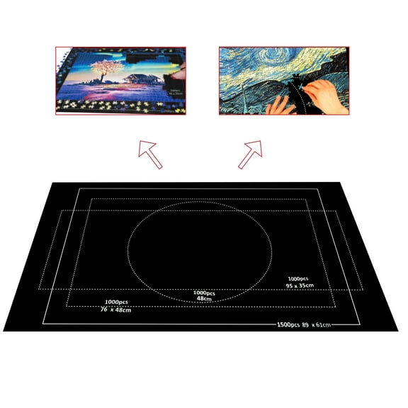 Large Storage Mat Puzzle Blanket Puzzle Mat Felt Storage For Up To 1500 Pieces