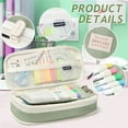 thumbnail image 1 of Large Storage Pencil Case ,Pen Bag with Zipper,Versatile Usage Big Capacity Pouch Organizer for Office Travel Holder Box, 1 of 7
