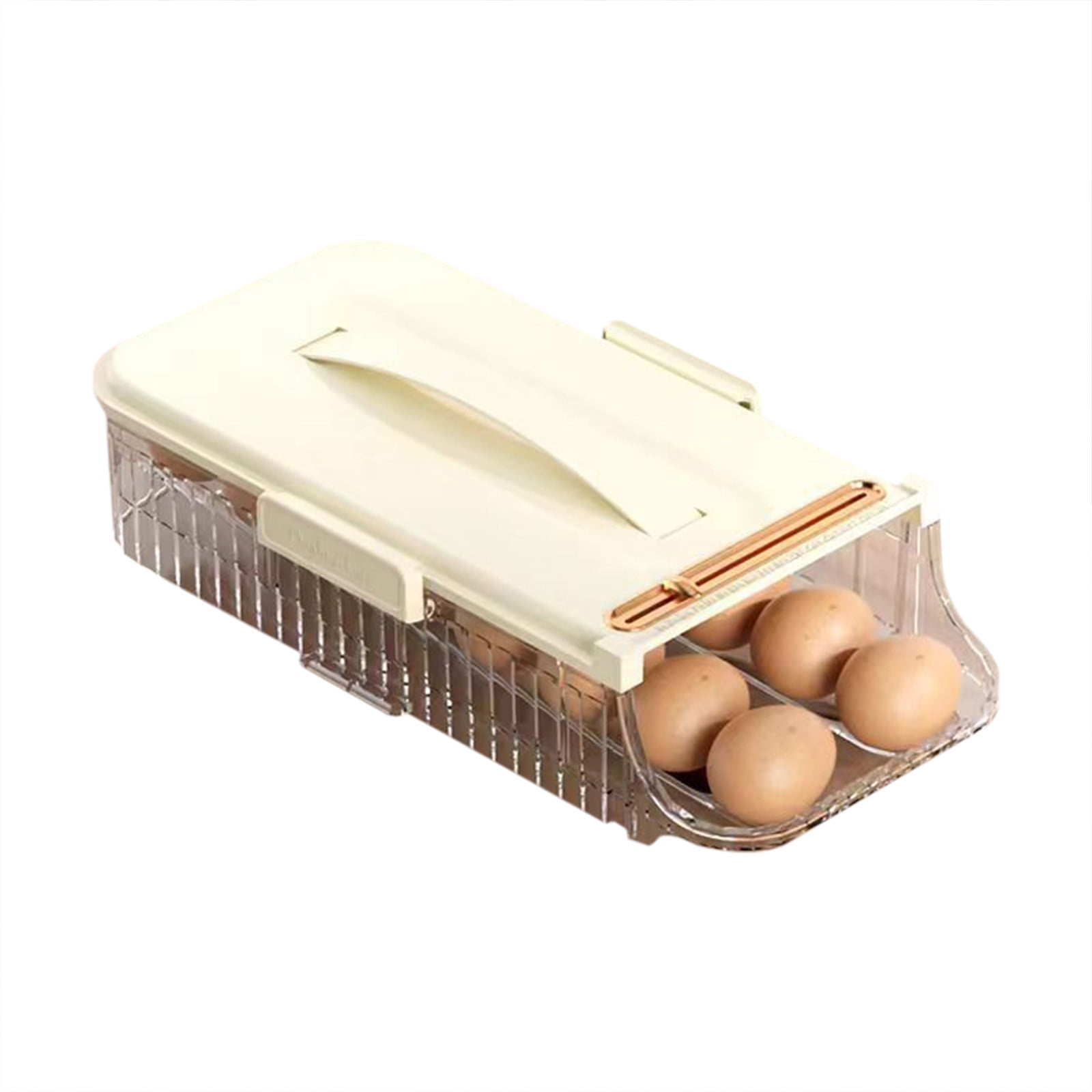 Large Storage & Portable Home Refrigerator Egg Holder Tray Stackable