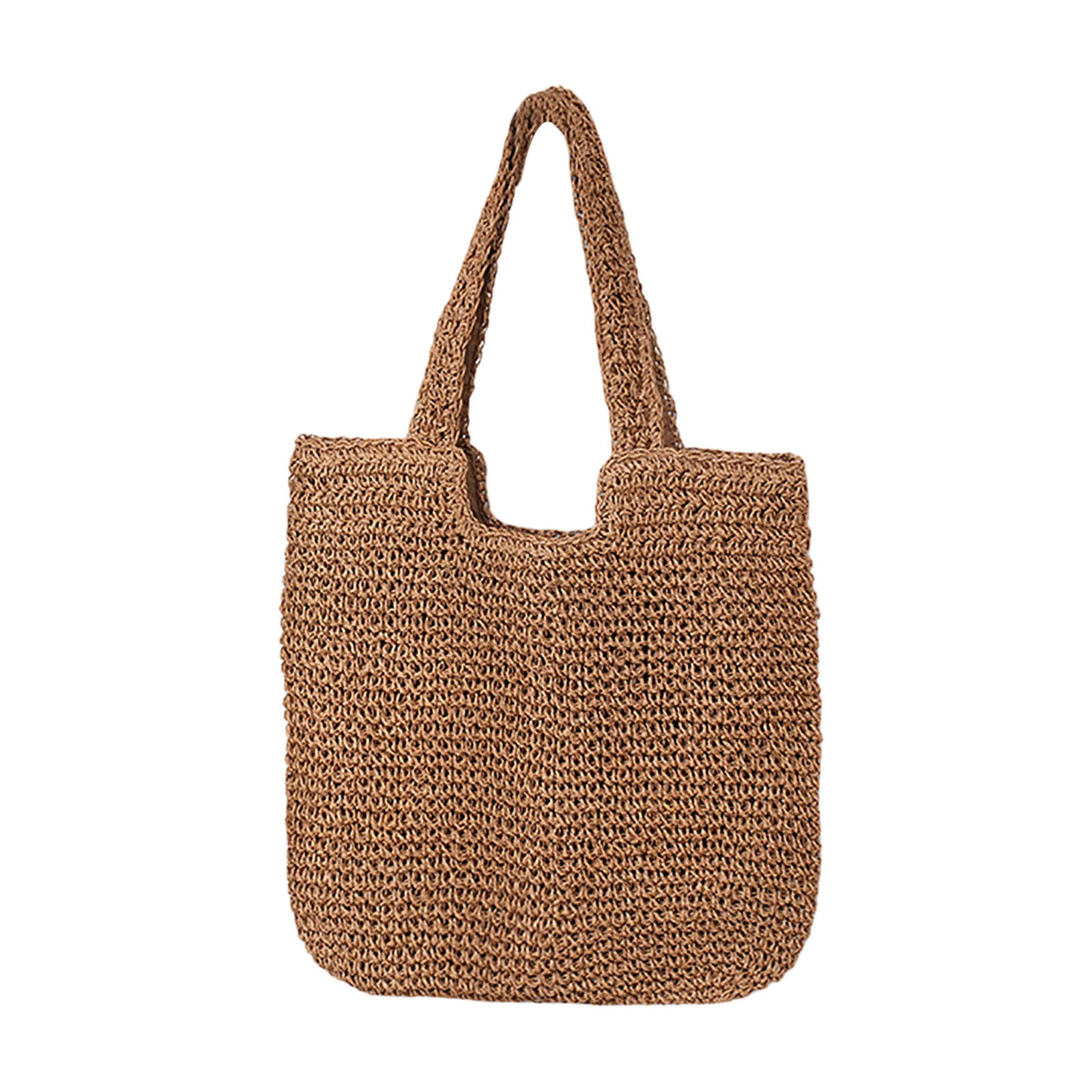 Large Straw Beach Bag for Women - Handmade Woven Tote Purse with ...