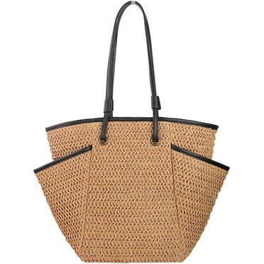 Large Straw Beach Bags for Women Summer Woven Tote Bag Shoulder Handbags 2024
