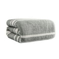 thumbnail image 1 of Large Striped Bath Towels, 13.4×30 Inch Velvet Absorbent Quick- Dry Soft Towel for Bathroom, Beach, Pool, 1 of 7