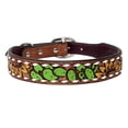 thumbnail image 1 of Large Strong Genuine Leather Dog Collar Hand Tooled Hilason, 1 of 4
