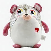 Reversible Sequin Bear Plush Doll 10 inch, Large Flip Sequins Stuffed Animal Toy