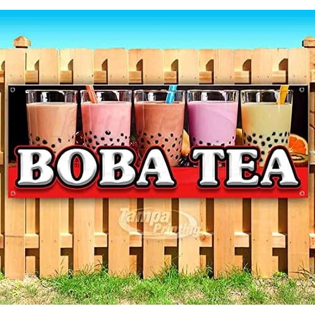 Learning Virtual Backdrops Large Sublimation Banner Boba Tea (inventory Clearance) Decorations ...