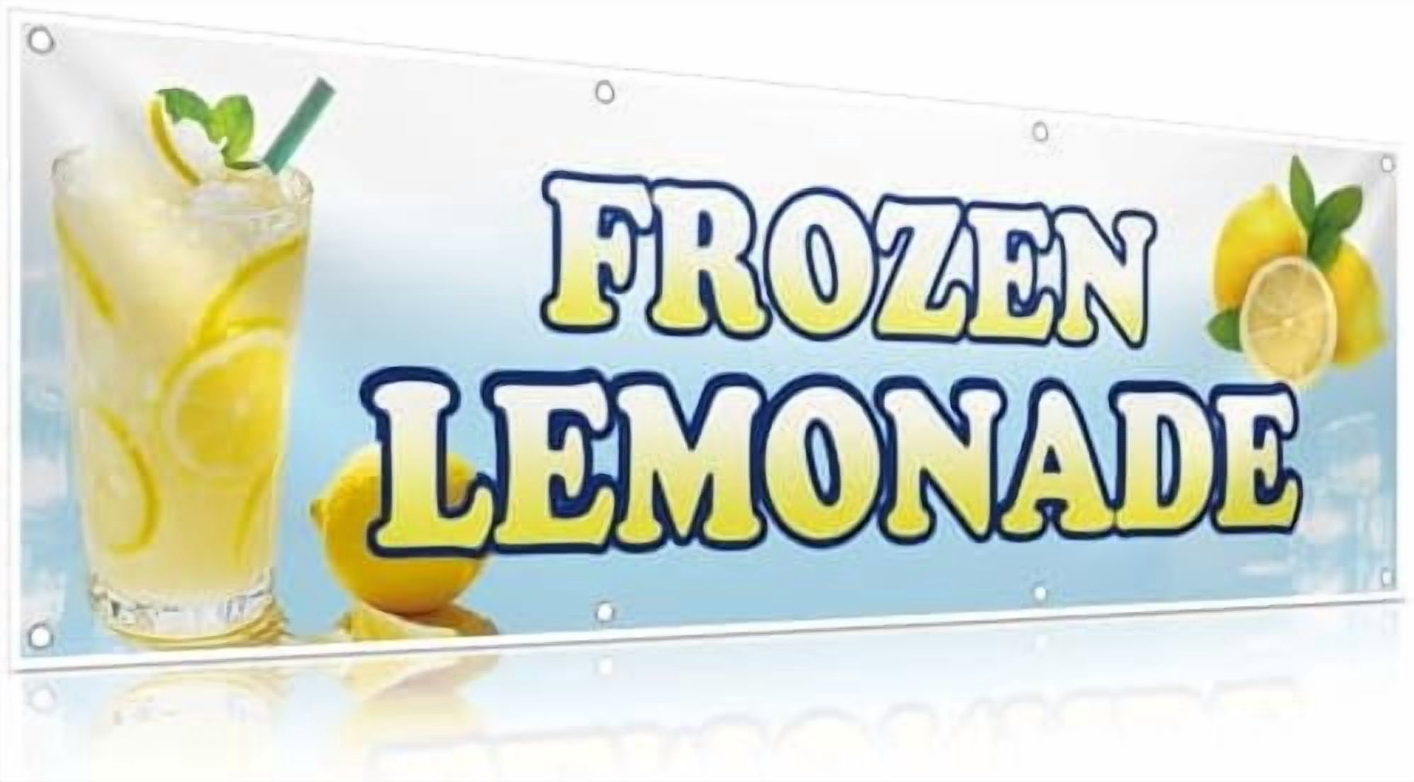 Large Sublimation Banner Lemonade Sign Lemonade Flag Advertising Sign ...
