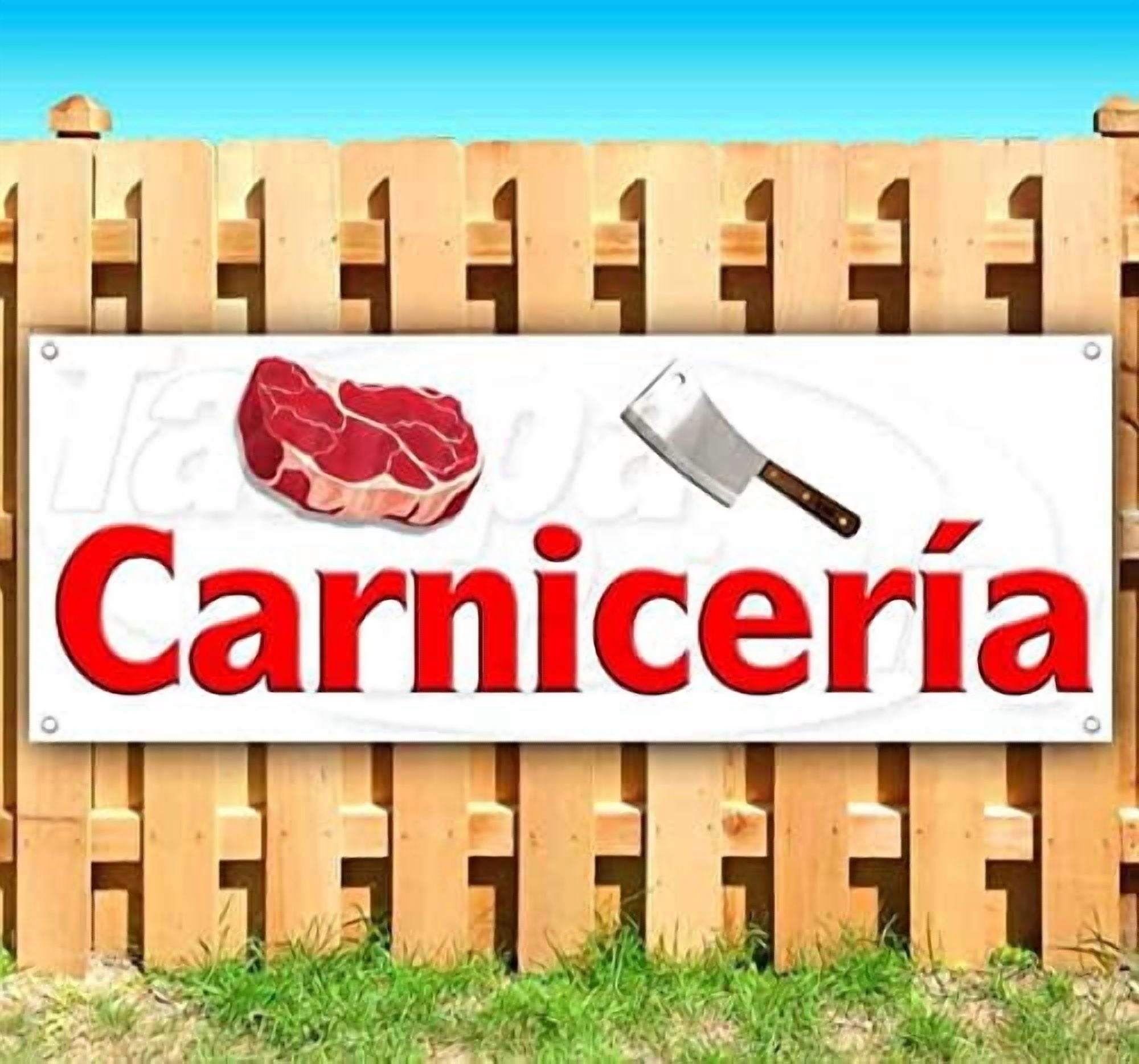 Large Sublimation Banner blank Carniceria Spanish Butcher Shop ...
