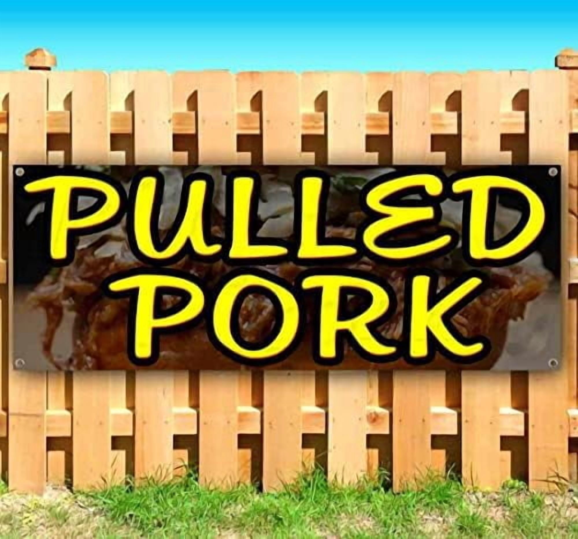 Background Booth Simple Large Sublimation Banner blank Pulled Pork 13 Oz Decorations Photo ...