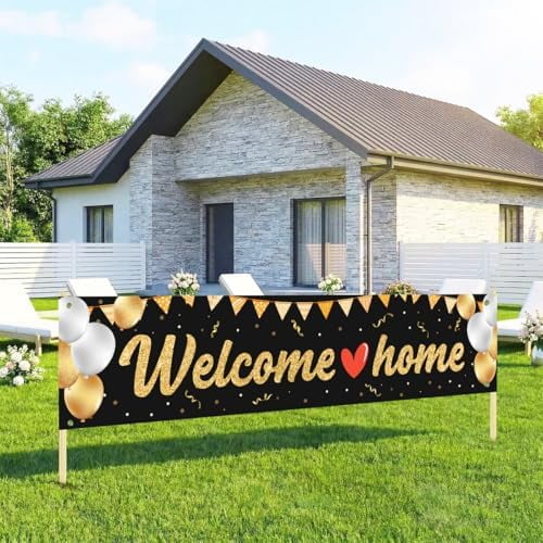 Large Sublimation Banner blank Welcome Home , Welcome Back Decorations ...