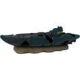thumbnail image 1 of Large Submarine Aquarium or Fish Tank Ornament,17 Inches Long, Military Navy Wrecked Sub Aquarium Decoration, Cool Fish Tank Decoration That Provides Coverage for Shy Fish to Hide, 1 of 1