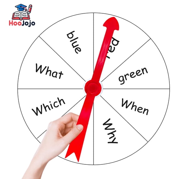 Large Suction Cup Spinner Arrows, Whiteboard pointer Teaching Tool for Math, Alphabet, Group Games & Random Draws, Ages 3+