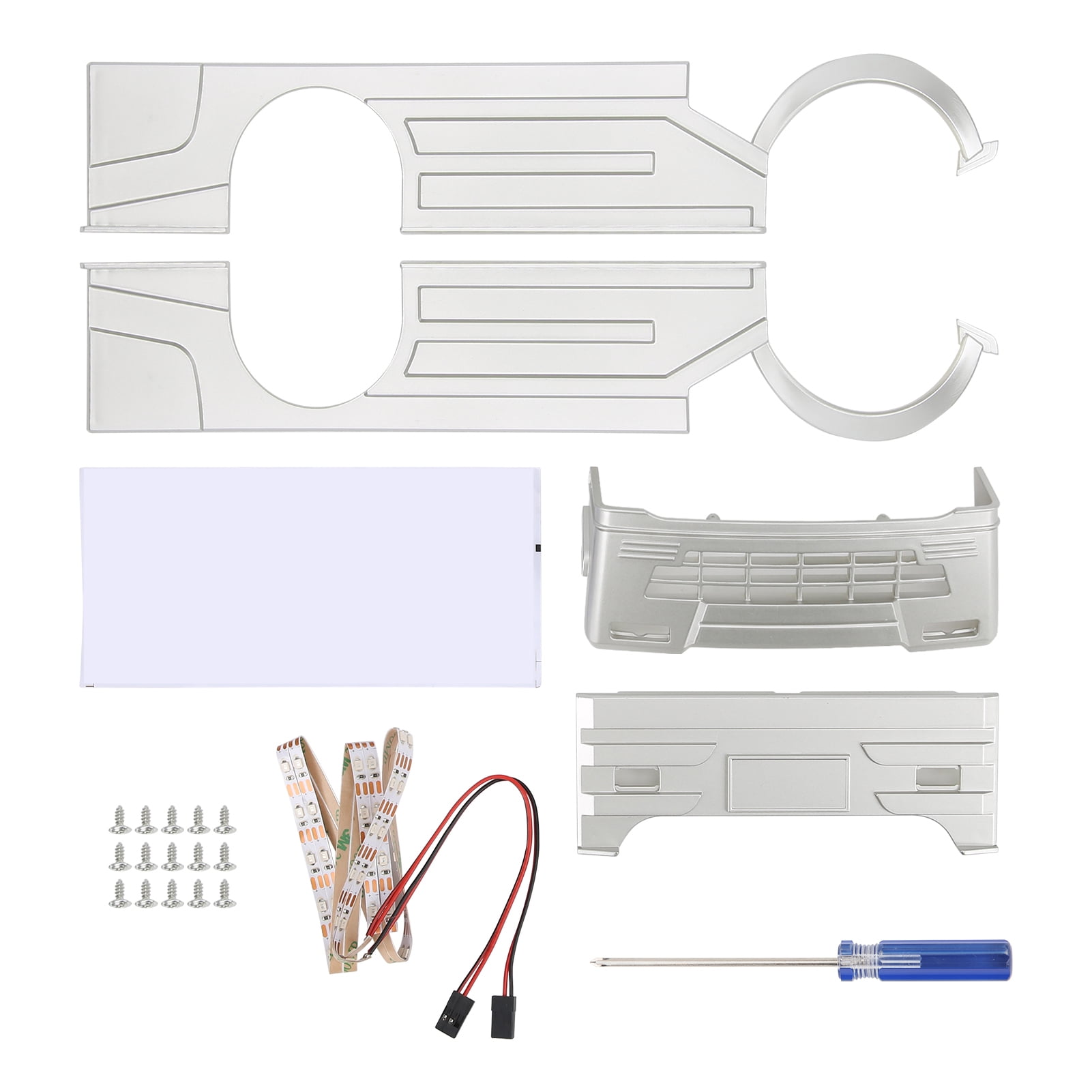 Large Surround Cover LED Light Modification Kit for 1/12 Scale RC Truck ...