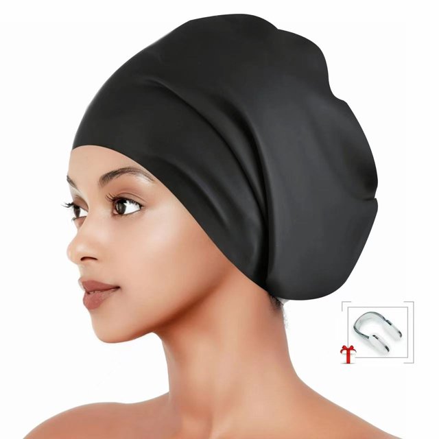Adults Waterproof ExtraLarge Swim Cap Ideal for Long, Thick Hair