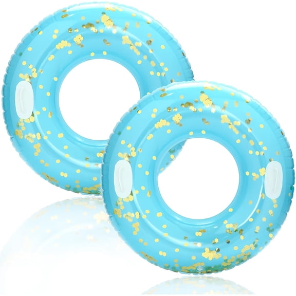 Large Swim Ring with Handles for Adults,47 Inch Classic Pool Swimming Rings Pool Inner Tubes,Inflatable Pool Floats,Pool Floaties Adult Size for Summer Pool Party Beach