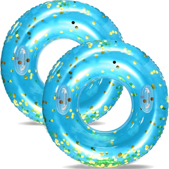 Large Swim Ring with Handles for Adults,47 Inch Classic Pool Swimming Rings Pool Inner Tubes,Inflatable Pool Floats,Pool Floaties Adult Size for Summer Pool Party Beach