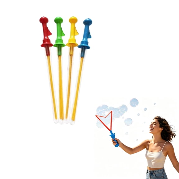 Large Sword Shaped Bubble Wands: Making Giant Bubbles. Great Birthday Activity and Party Favor.Bubble Solution Included,Outdoor Summer Blowing Bubble Play Toy(1 Pack Random)