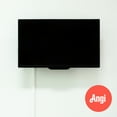 Large TV Mounting with On Wall Wire Concealment Service