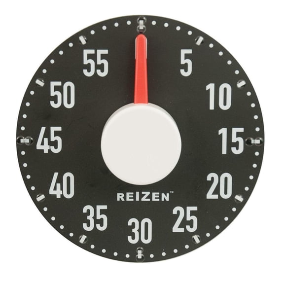 Large Tactile Magnetic Kitchen Timer - Black with White Dial