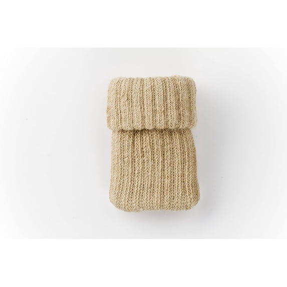 Large/Tan-NancyProtectz Patented with Rubberized Grips/Chair Leg Hardwood Floor Protectors. The Original Furniture Sock.