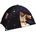 thumbnail image 1 of Large Teepee Tent for Kids: with Star Lights - Tent Indoor Kids Teepee Tent for Boys & Girls - Kids Play Tent Inside Canopy Bed for Playroom Gift Toys (Black Galaxy), 1 of 15
