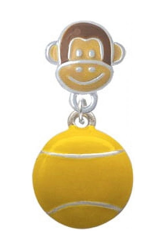 Large Tennis Ball - Monkey Face Charm Bead