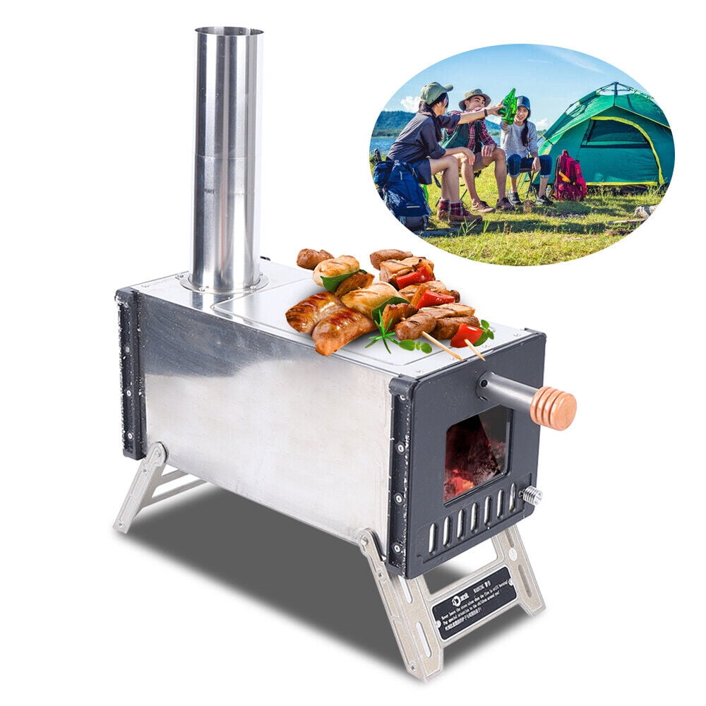 Large Tent Wood Stove Stainless Steel Wood Burning Stove Chimney for