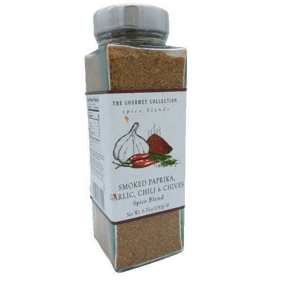 Large The Gourmet Collection Smoked Paprika Garlic Chili Chives Spice Blend 6.35 oz - Calorie Free