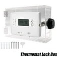Large Thermostat Lock Box with Combination Lock Clear Thermostat Guard