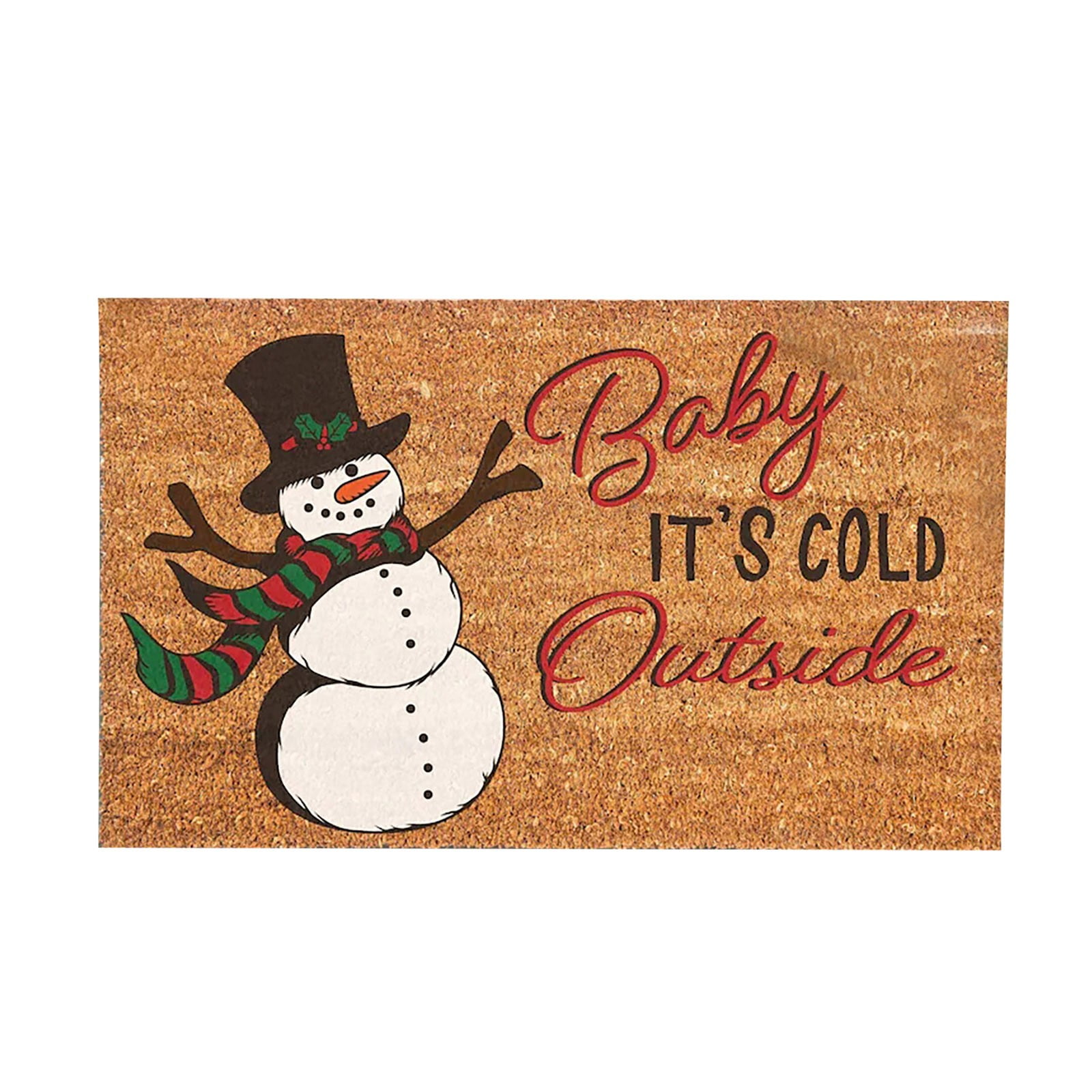 Baby It's Cold Outside Snowman Coir Doormat