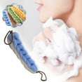 thumbnail image 1 of Large Thick Shower Back Scrubber 30x8cm Super Soft PE Foaming Exfoliating Rope Easy Hang Sturdy Cleaning Power for Bath Body Wash Home, 1 of 5