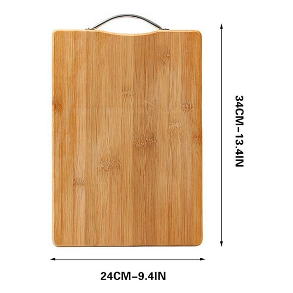 Large Thick Wooden Cutting Board with Handles | Non-Slip Feet | Multipurpose Kitchen Chopping Board for Meat, Fruits, Vegetables | Serving Tray & Cheese Board (1PC)