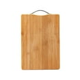 thumbnail image 1 of Large Thickened Wood Kitchen Cutting Board with Handles & Non-Slip Feet | Multipurpose Chopping Board for Meat, Fruit, Vegetables & Serving | 1 Piece | 32x22m, 1 of 2