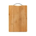thumbnail image 1 of Large Thickened Wood Kitchen Cutting Board with Handles & Non-Slip Feet | Multipurpose Chopping Board for Meat, Fruit, Vegetables & Serving | 1 Piece | 34x34m, 1 of 2