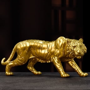 Large Tiger Statue Figurine Sculpture Collectible Gifts for Tiger Lover Office Home Decor Desk Accessories Decoration Garden Figurines Outdoor Decor