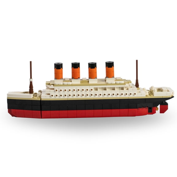 Brick Loot Titanic Ship Building Set 390 Pieces Compatible with Major Brands STEM and History Toy