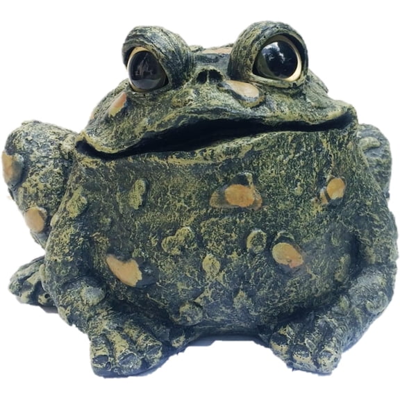 Large Toad Natural Green Hollow Toad Home Garden Decoration Statue