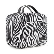 Large Toiletry Bag Travel Organizer with Hanging Hook, Water-resistant Makeup Cosmetic Bag Travel Case for Accessories, Shampoo, Toiletries, Personal Hygiene Items- Zebra
