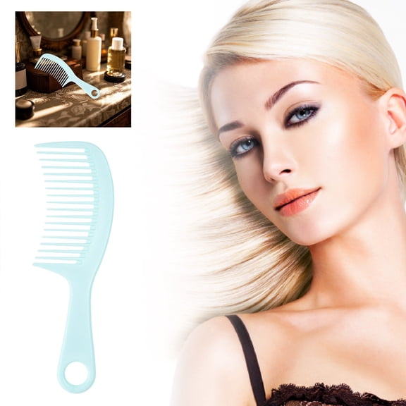 Large Tooth Comb for Long Hair - Wide Teeth, Scalp Massage & Wet/Dry Use - Thickened Comb for Gentle Styling and Hair Care