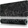 thumbnail image 1 of Large Topographic Map Gaming Mouse Pad Mat with Stitched Edge Non-Slip Rubber Base Washable Resilient for Laptop Table Desk Keyboard Mouse Pads Mats Accessory (Extended XXX-Large), 1 of 6