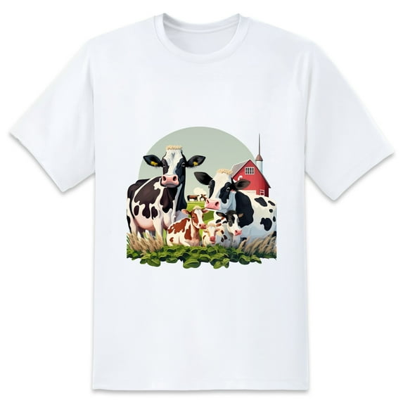 Large Tops For Men GraphicCow (7) Printed Tees Summer Everyday Short-Sleeved T Shirts Black or White XS-5XL