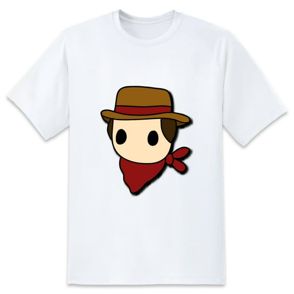 Large Tops For Men GraphicCowboy Printed Tees Summer Everyday Short-Sleeved T Shirts Black or White XS-5XL