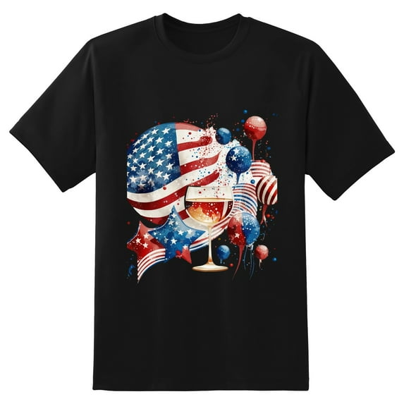 Large Tops For Men GraphicFlag (52) Printed Tees Summer Everyday Short-Sleeved T Shirts Black or White XS-5XL