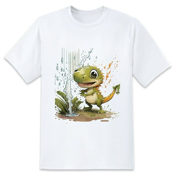 Large Tops For Men GraphicPainting Printed Tees Summer Everyday Short-Sleeved T Shirts Black or White XS-5XL
